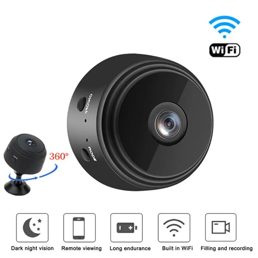 A9 Mini Camera HD 720P Intelligent Home Security IP WiFi Camera Monitor Mobile Remote Camera Mobile Remote Application