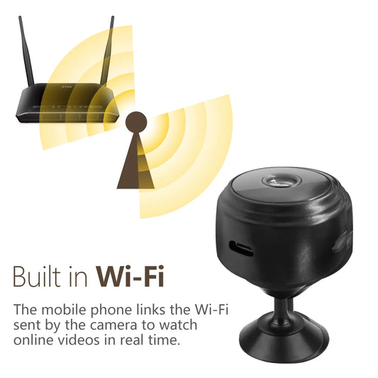 A9 WiFi Mini Camera Wireless Video Recorder Voice Recorder Security Monitoring Camera Smart Home For Infants And Pets