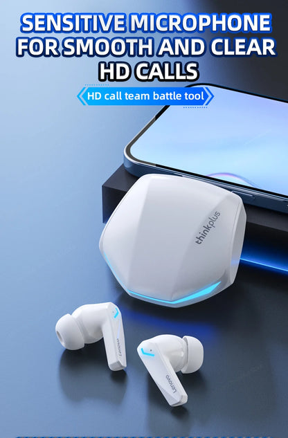 Choice Lenovo GM2 Pro Earphones Bluetooth 5.3 Wireless Earbuds Low Latency Headphones HD Call Dual Mode Gaming Headset With Mic