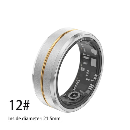 2024 Smart Ring For Men Women Heart Rate Blood Oxygen Monitoring Multi Sports Modes IP68 Waterproof Smart Rings For Android IOS