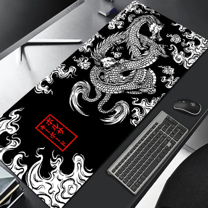 Japanese Dragon Large Gaming Mousepad XXL Gamer Mouse Pad on The Table Speed Desk Mat Anime 900x400 700X300 Mouse Mats