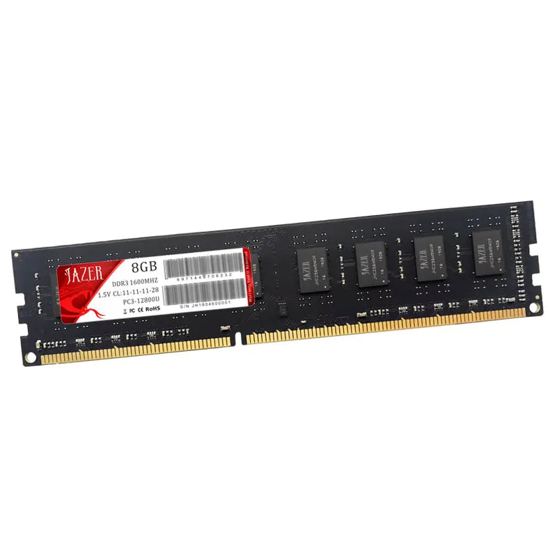 JAZER Memoria Rams DDR3 1600MHz New Dimm 1.5V Desktop Memory Compatible AMD And Intel