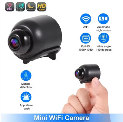 1080P HD Mini Wireless WiFi Camera | Baby Monitor & Indoor Security Cam with Night Vision