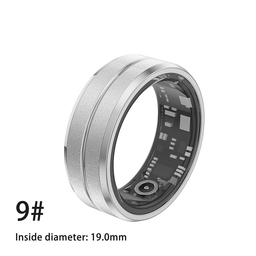 2024 Smart Ring For Men Women Heart Rate Blood Oxygen Monitoring Multi Sports Modes IP68 Waterproof Smart Rings For Android IOS