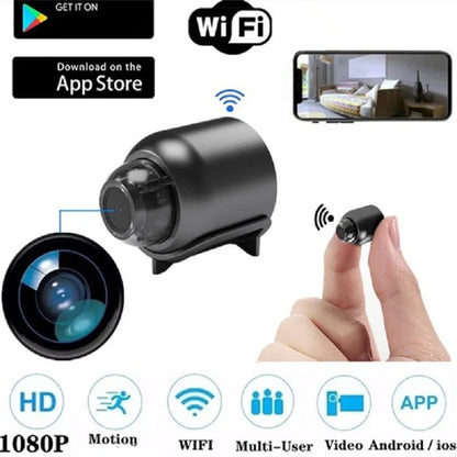 1080P HD Mini Wireless WiFi Camera | Baby Monitor & Indoor Security Cam with Night Vision