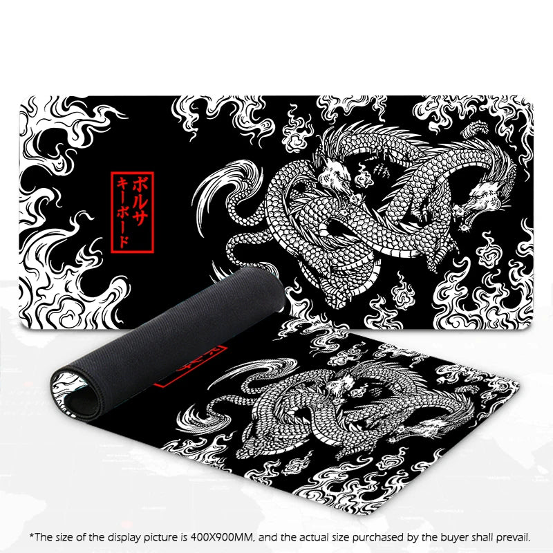 Japanese Dragon Large Gaming Mousepad XXL Gamer Mouse Pad on The Table Speed Desk Mat Anime 900x400 700X300 Mouse Mats