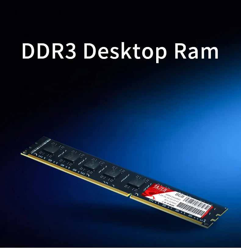 JAZER Memoria Rams DDR3 1600MHz New Dimm 1.5V Desktop Memory Compatible AMD And Intel