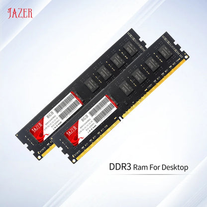 JAZER Memoria Rams DDR3 1600MHz New Dimm 1.5V Desktop Memory Compatible AMD And Intel