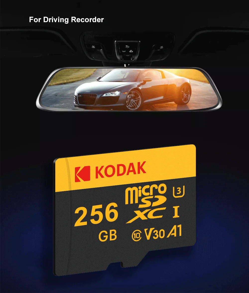 KODAK Memory Card Driving Recorder 32GB 64GB Micro SD Memory Card For Mobile Phone HD Camera Game Switch