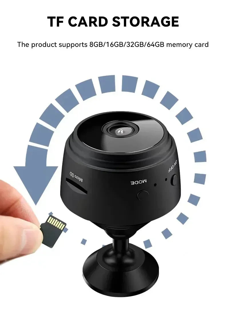 A9 Mini Camera HD 720P Intelligent Home Security IP WiFi Camera Monitor Mobile Remote Camera Mobile Remote Application