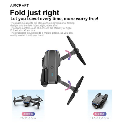 KBDFA E99Pro Drone HD Professional 4k drone Dual Camera WIFI fpv  Aircraft Quadcopte Obstacle Avoidance Aerial Photography Drone