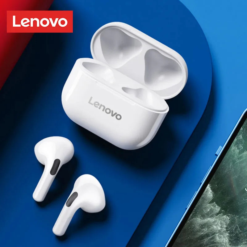 Original Lenovo LP40 Bluetooth 5.0 TWS Wireless Earphones Human Ear Design Headset Simple Operation Easy to Grasp Headphones