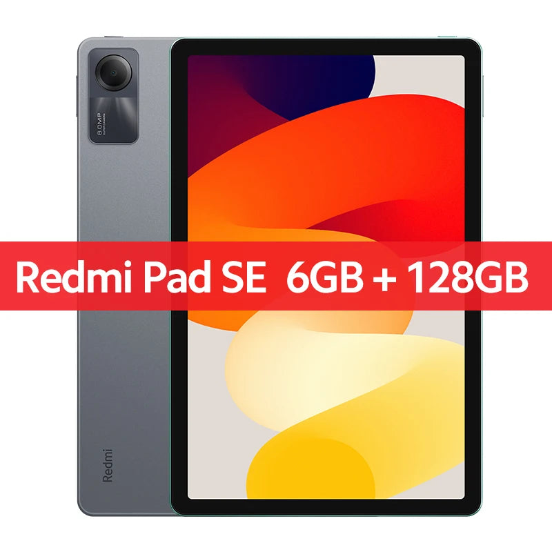 World Premiere】Redmi Pad SE Xiaomi Global Version Mi Tablet  8000mAh Snapdragon® 680 Quad speakers Dolby Atmos® 90Hz 11" Display