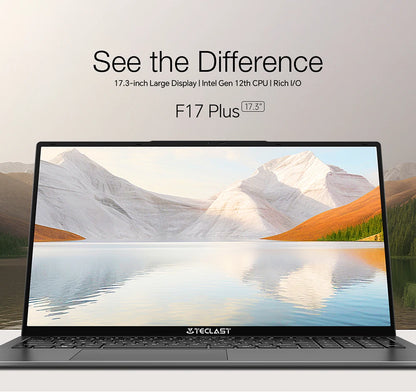 【New】 17,3 inch Teclast F17Plus laptop for Intel N95 16GB RAM 512GB SSD Windows 11 Notebook