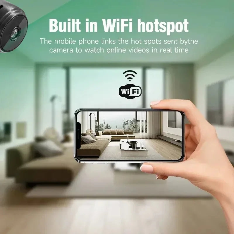 A9 Mini Camera HD 720P Intelligent Home Security IP WiFi Camera Monitor Mobile Remote Camera Mobile Remote Application