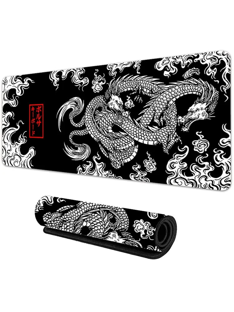 Japanese Dragon Large Gaming Mousepad XXL Gamer Mouse Pad on The Table Speed Desk Mat Anime 900x400 700X300 Mouse Mats