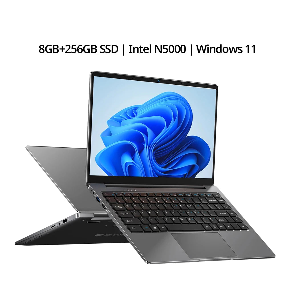 BMAX S14 Pro Intel N5000 8GB RAM 256GB SSD CPU 1920*1080 14 Inch Laptop Windows 11 Dual Notebook Wifi USB laptop PC