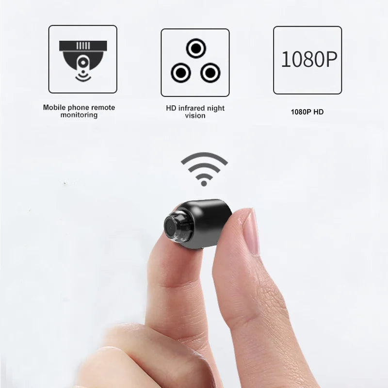 1080P HD Mini Wireless WiFi Camera | Baby Monitor & Indoor Security Cam with Night Vision