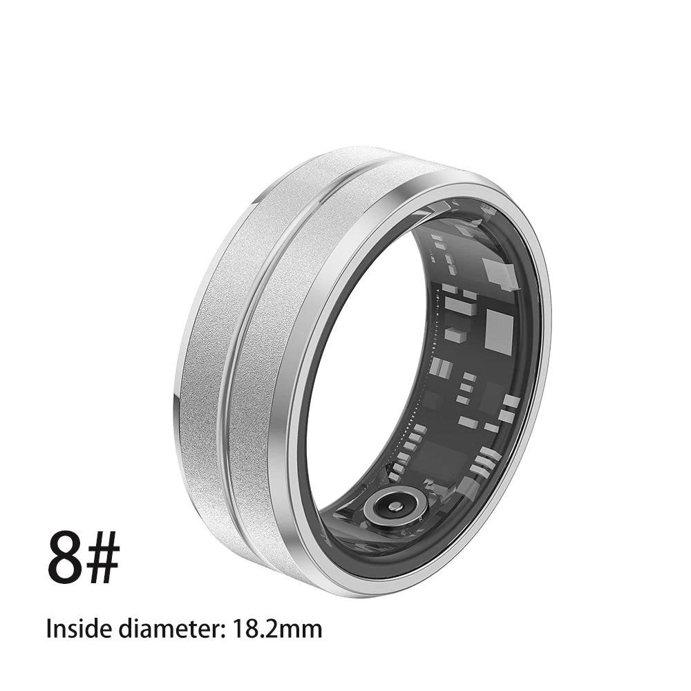 2024 Smart Ring For Men Women Heart Rate Blood Oxygen Monitoring Multi Sports Modes IP68 Waterproof Smart Rings For Android IOS