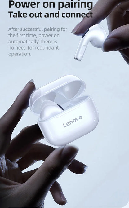 Original Lenovo LP40 Bluetooth 5.0 TWS Wireless Earphones Human Ear Design Headset Simple Operation Easy to Grasp Headphones