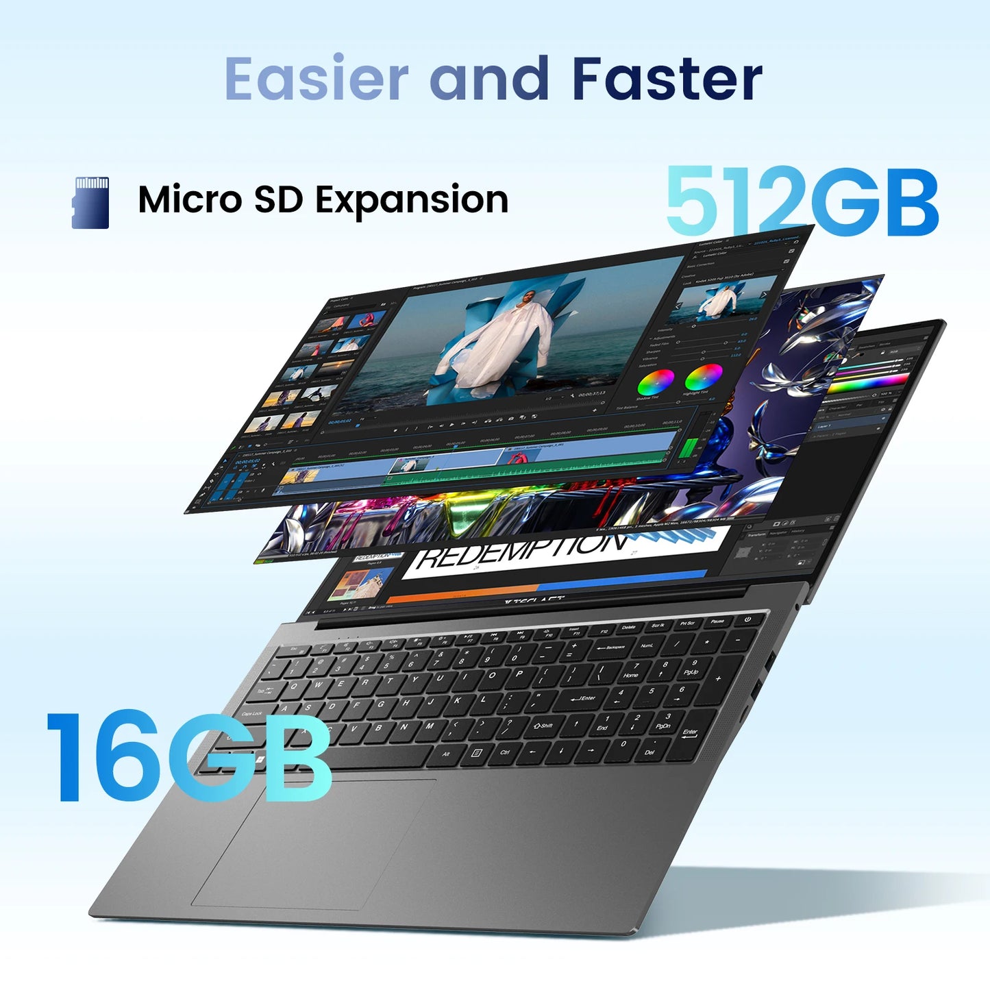 【New】 17,3 inch Teclast F17Plus laptop for Intel N95 16GB RAM 512GB SSD Windows 11 Notebook