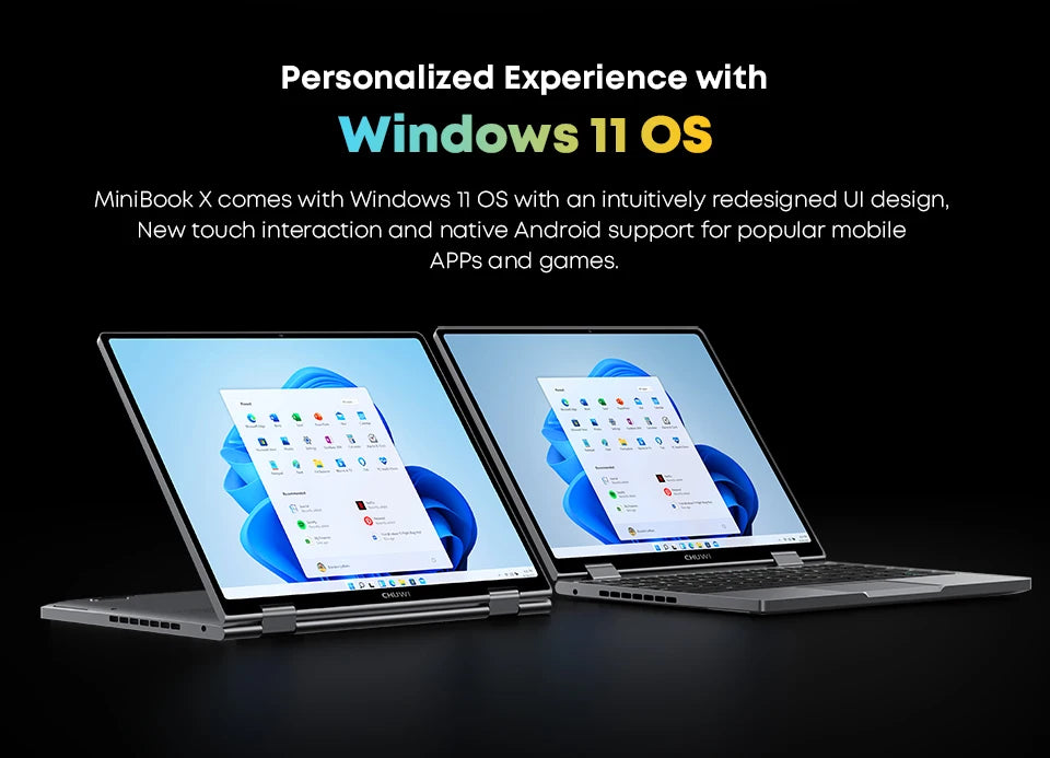 CHUWI MiniBook X 2 In 1 Laptop Tablet Intel N100 10.51" FHD IPS Screen 12GB LPDDR5 512G SSD Windows 11 Notebook 1200*1920