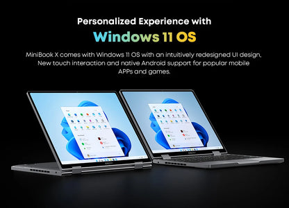 CHUWI MiniBook X 2 In 1 Laptop Tablet Intel N100 10.51" FHD IPS Screen 12GB LPDDR5 512G SSD Windows 11 Notebook 1200*1920