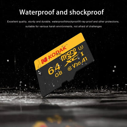 Kodak Micro SD Card Memory Card Class 10 32GB 64GB 128GB 256GB U3 4K High Speed Cartao De Memoria Flash Memory TF Mecard C10