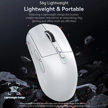 X6 Lightweight Wireless Gaming Mouse with 3 Mode Wired 2.4G BT5.2 Up to 26K DPI RGB Backlight Charging Base for Laptop Deskbtop