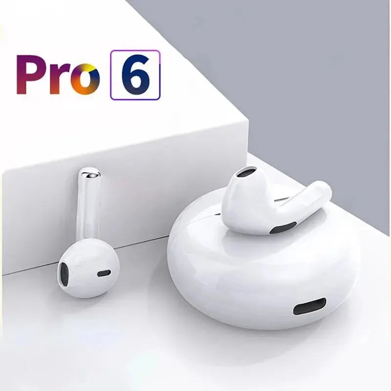 NEW Original Air Pro 6 TWS Wireless Headphones Fone Bluetooth Earphones Mic Pods In Ear Earbuds Earbuds Sport Headset For Xiaomi