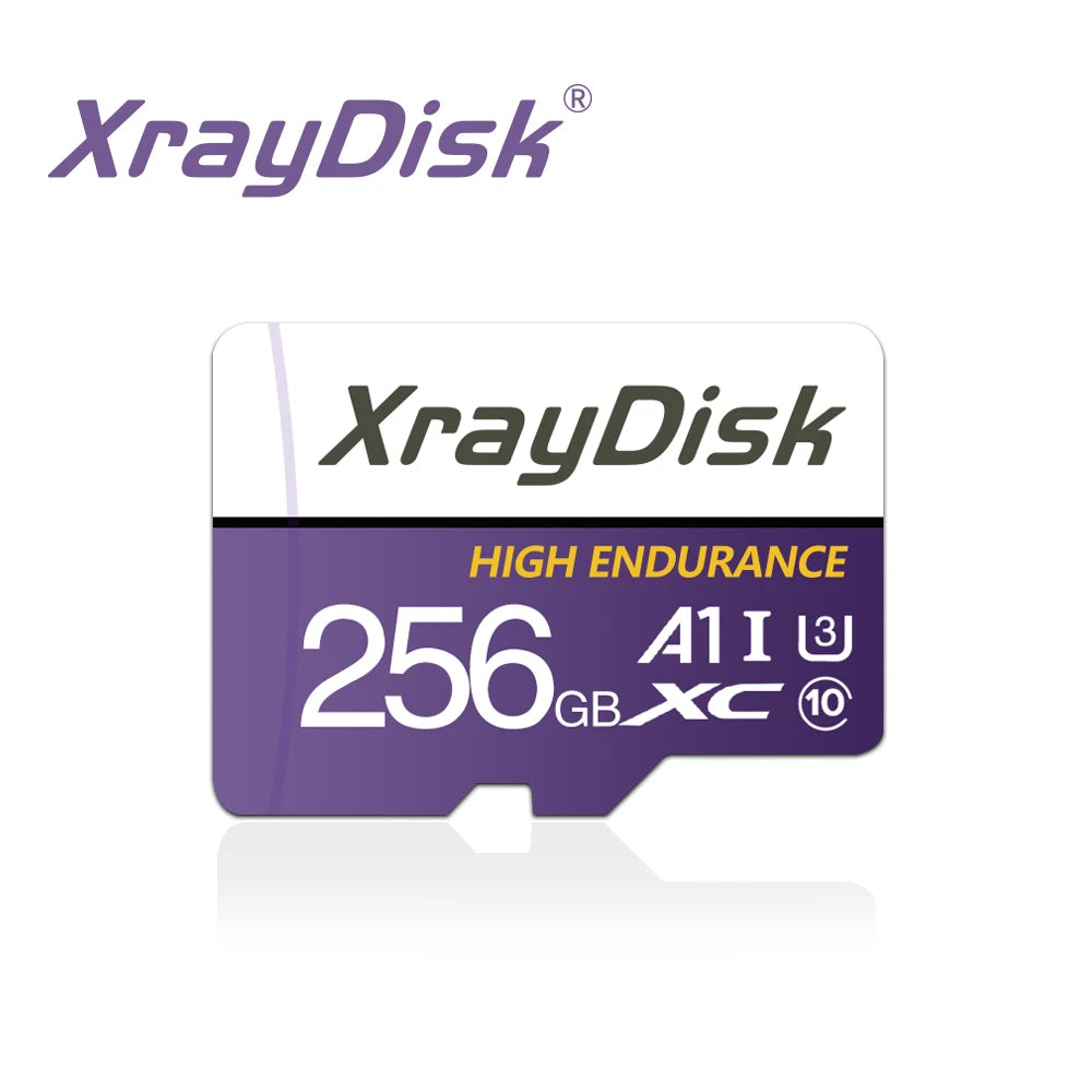 Xraydisk TF Card 64G 128GB 256GB Memory Card High Speed With Adapter A1 U3 Class 10 V30 For Phone/Camera/Dash