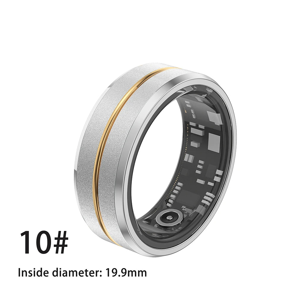 2024 Smart Ring For Men Women Heart Rate Blood Oxygen Monitoring Multi Sports Modes IP68 Waterproof Smart Rings For Android IOS