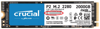 Crucial P3 Plus Memory 2TB 1TB 500GB PCIe Gen4 3D NAND NVMe M.2 2280 SSD, up to 5000MB/s  Solid State Drive Disk(OEM Package)